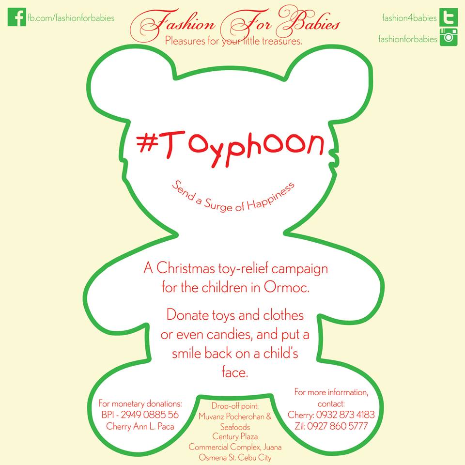 Toyphoon: Toy Relief for the children of Ormoc #typhoonHaiyan